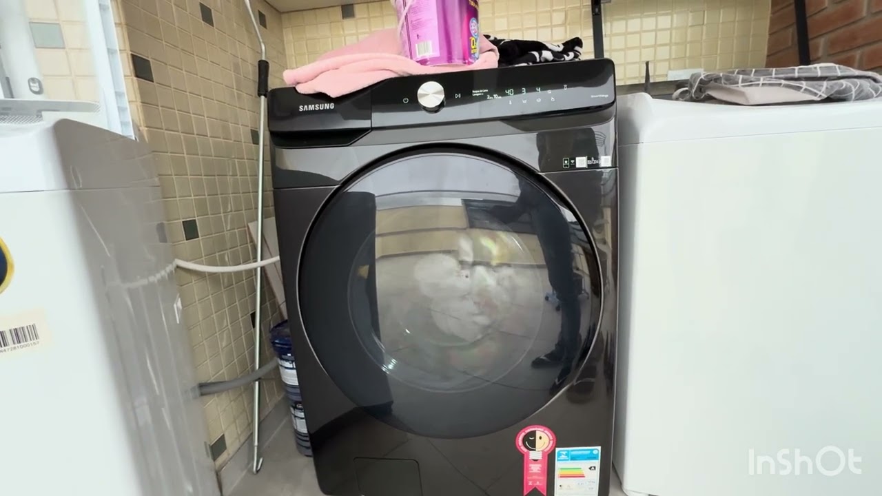 Lava & Seca Samsung Smart 18kg (WD18T6500) e Secadora Samsung Steam 17kg (DV448AEP) Elétrica