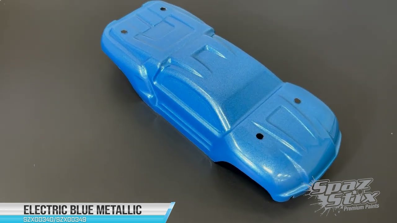 Spaz Stix Electric Blue Metallic Airbrush Ready and Aerosol Paint (SZX00340/SZX00349)