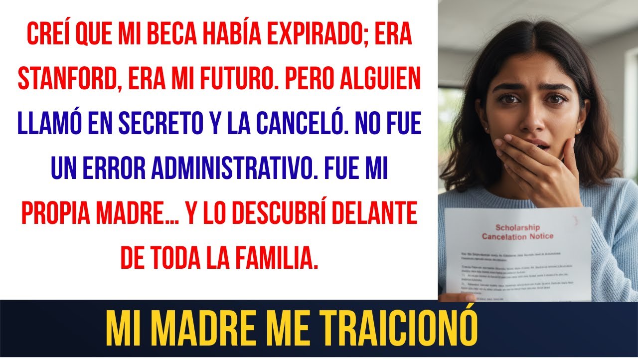 Mi Madre Canceló Mi Beca de $280,000 en Stanford — Lo Descubrí Frente a Toda la Familia