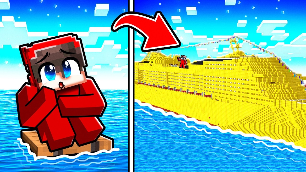 Круизный бой между новичком и профессионалом в Minecraft!
