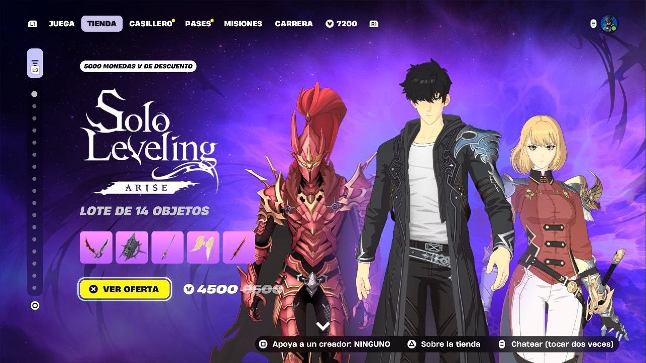 Fortnite|Lote Solo Leveling Arise comprado!!!💵💲