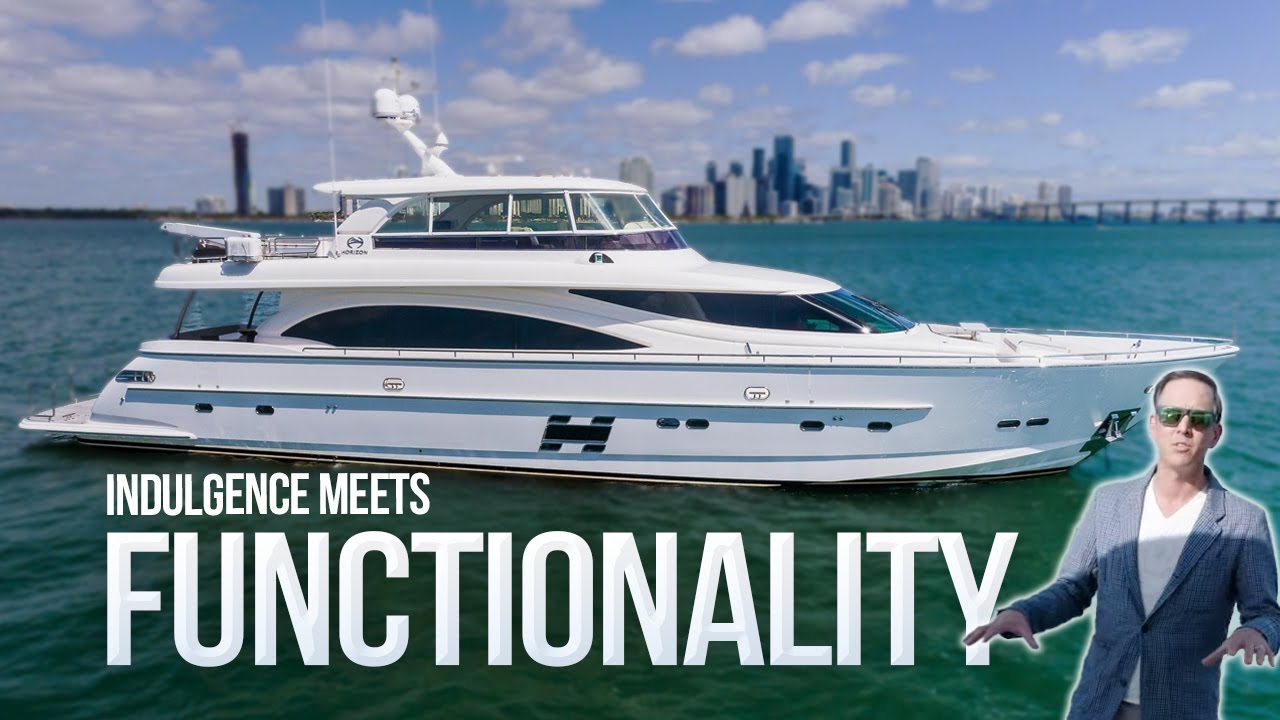 Upgraded 88 Horizon Motor Yacht in Miami [SATORI]