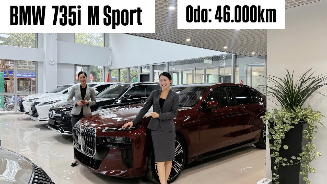 BMW 735i M SPORT 2023 - Odo 46.000km màu đỏ siêu sang | DIỆU LY TLC
