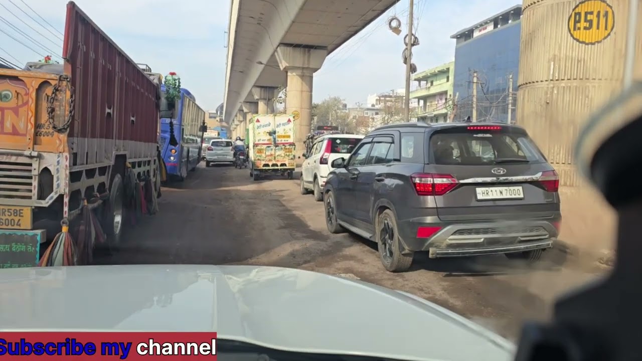 Update of mundka road construction
