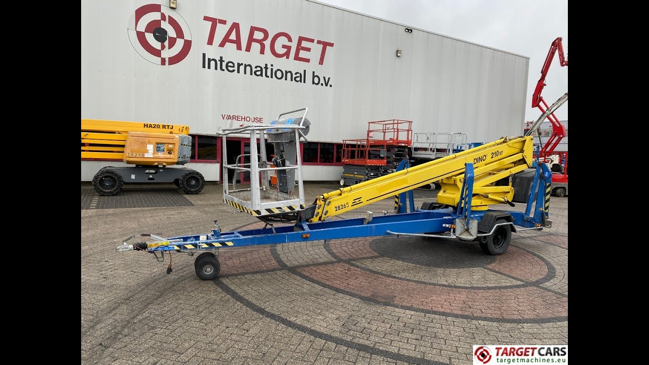 783782 DINO LIFT 210XT TOWABLE BOOM TELESCOPIC WORK LIFT 2100CM 2007 BI-FUEL 230V / PETROL 02747