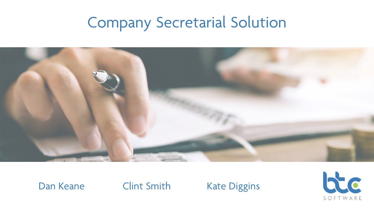 BTCSoftware: Company Secretarial Webinar