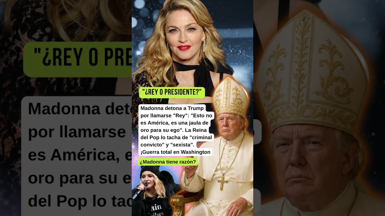 &iquest;EL REY TRUMP? MADONNA EXPLOTA CONTRA LA 