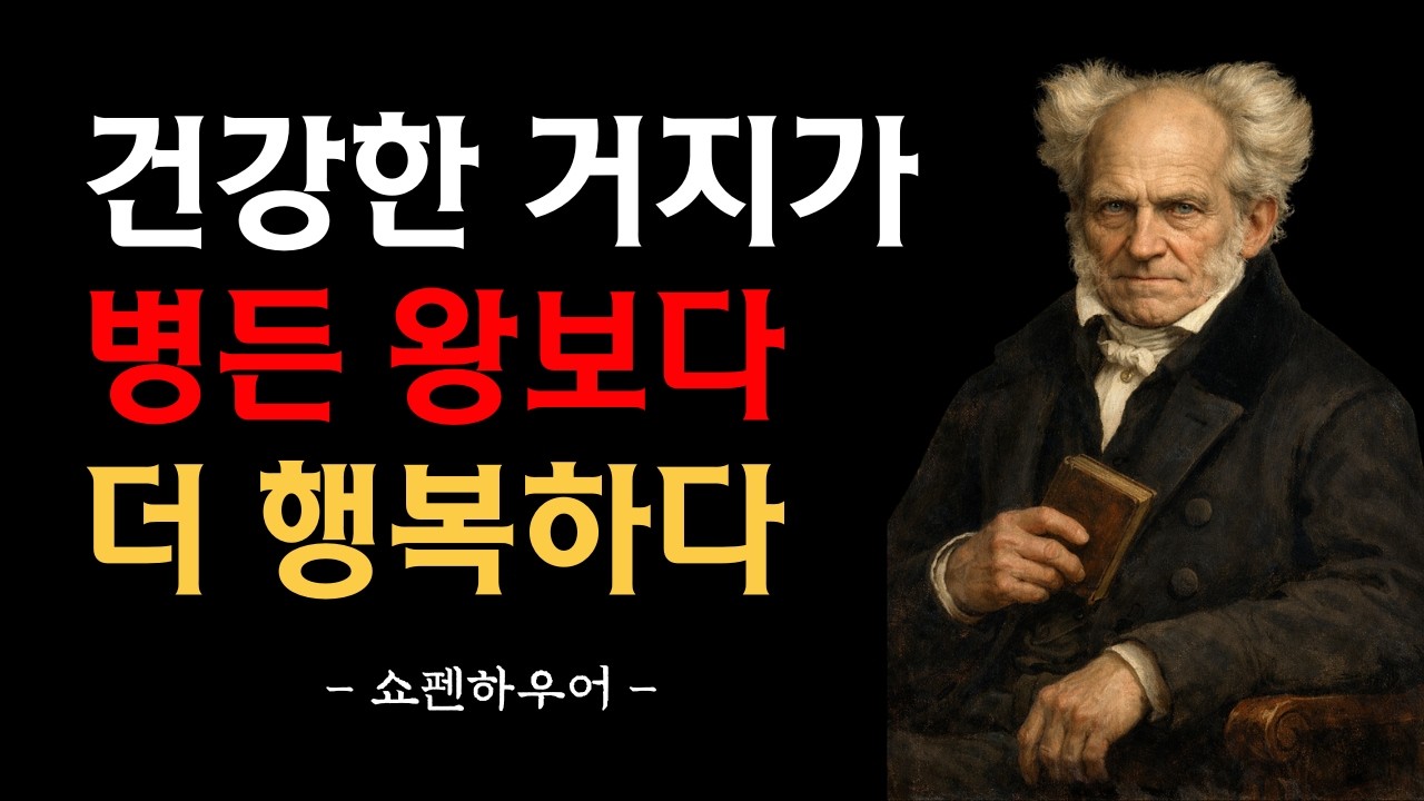 건강한 거지가 병든 왕보다 더 행복하다 | 재산보다 큰 자산은 건강이다 | 쇼펜하우어