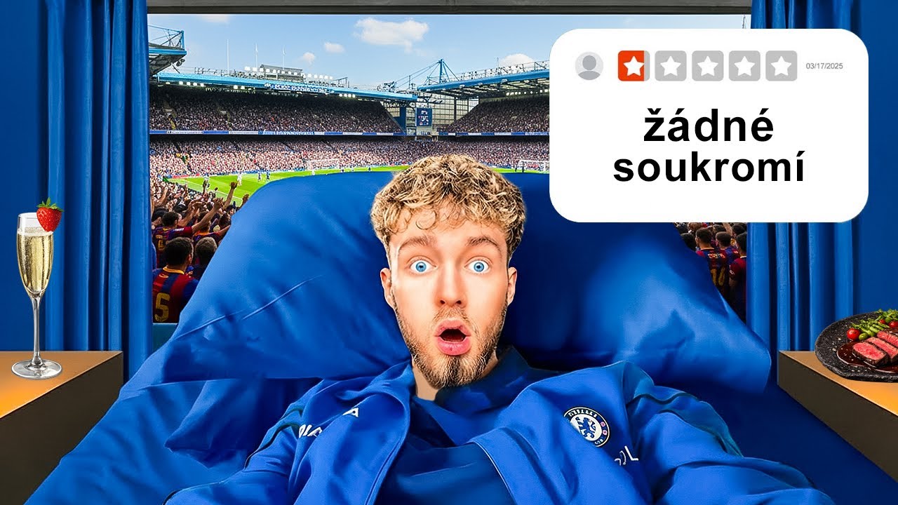 Přespal Jsem ve Fotbalovém Hotelu na Stadionu Chelsea...