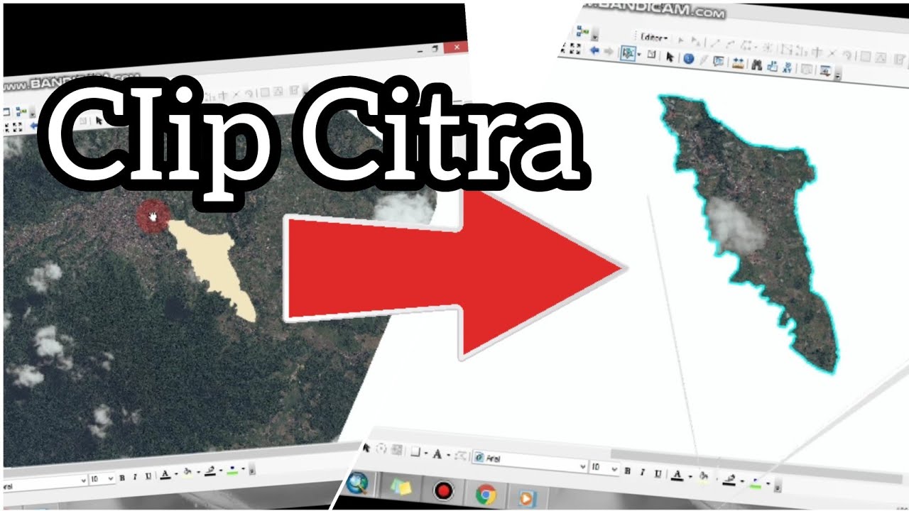 Memotong citra sesuai wilayah yang diinginkan | Clip Citra