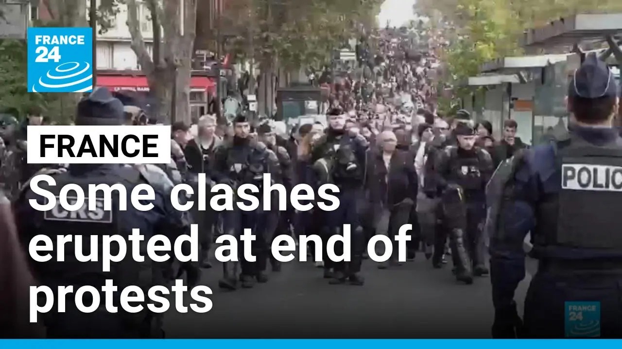 France: Some clashes erupted at end of protests &bull; FRANCE 24 English