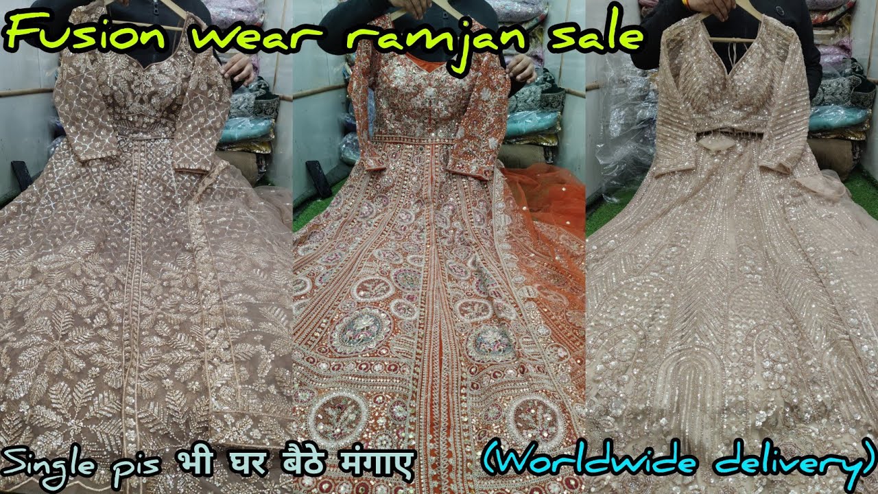 Fusion wear 2nd रमजान Dhamaka sale special🎁शादियों के लिए viral crop top ₹1295 wholesale🥰से भी कम 