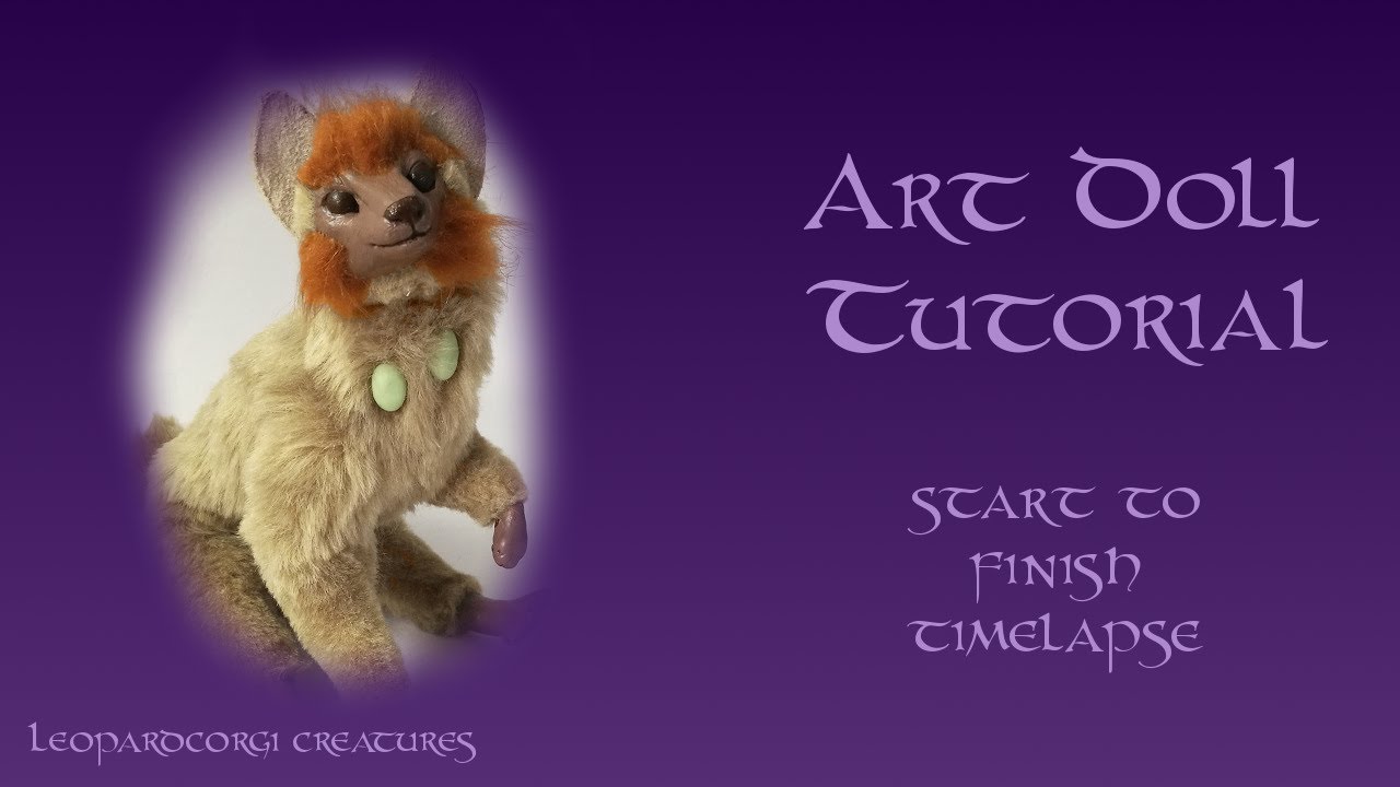 Art Doll Tutorial - Start to Finish Timelapse - Tata, the Trickster God of Niche