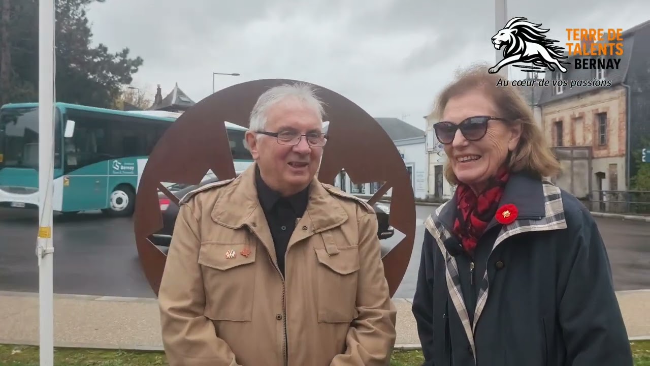 Rencontre avec Yvan Barbieri, sculpteur, réalisateur de la feuille d'érable, pl de Verdun  Bernay.