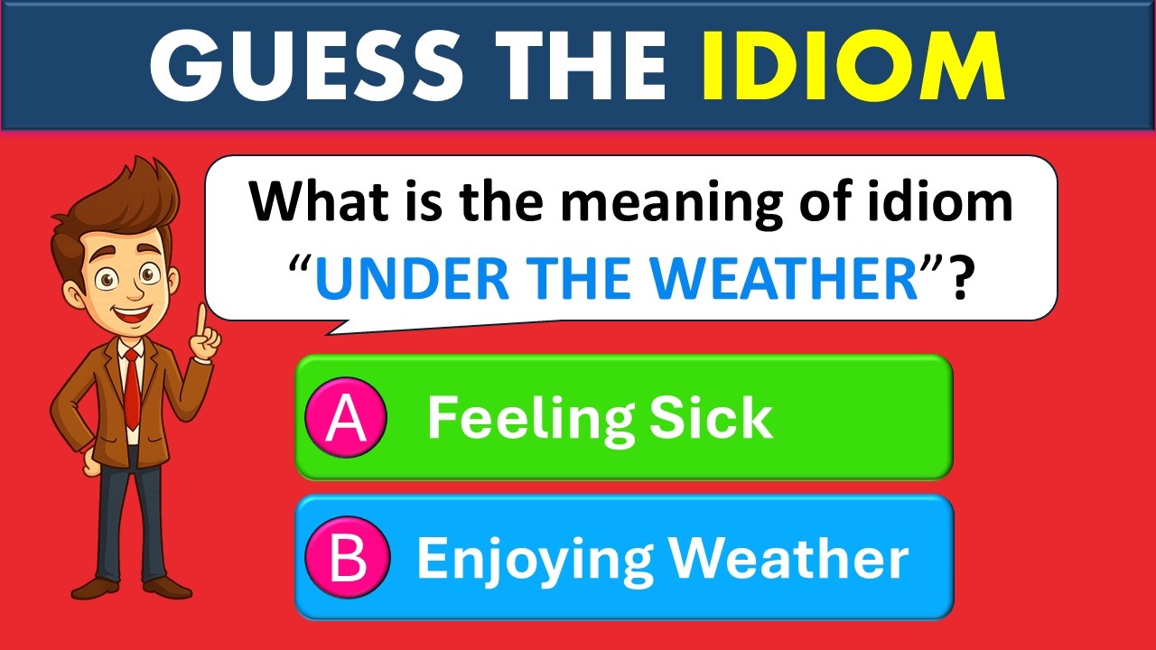 Can You Guess the Meaning of 50 Idioms 🤔🧠🔤| English Idioms Quiz