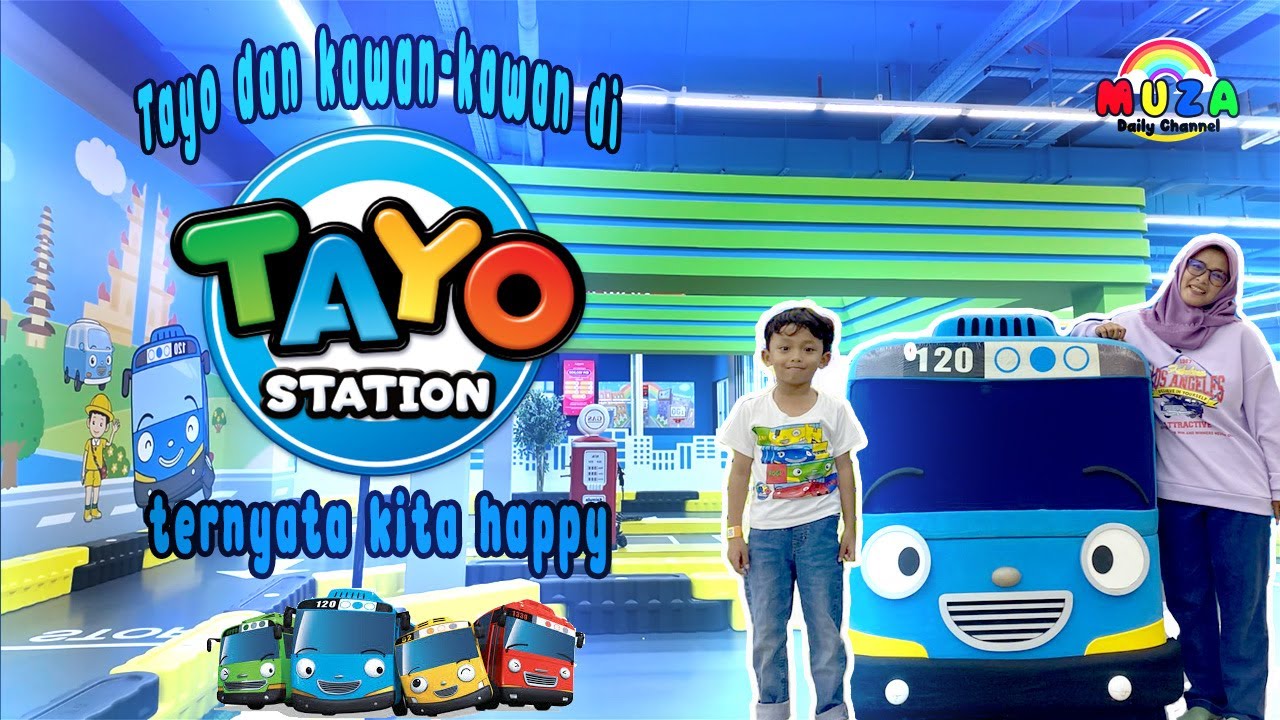 gaga ketemu Tayo dan kawan-kawan || di tayo Station Indonesia 