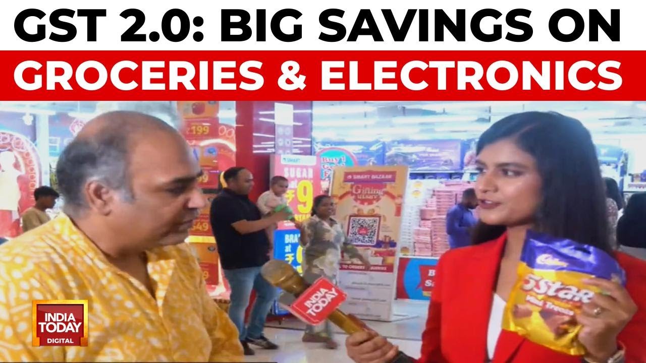 GST 2.0 Rate Cut: Cheaper Groceries, TVs, & Electronics This Festive Season | India Today News