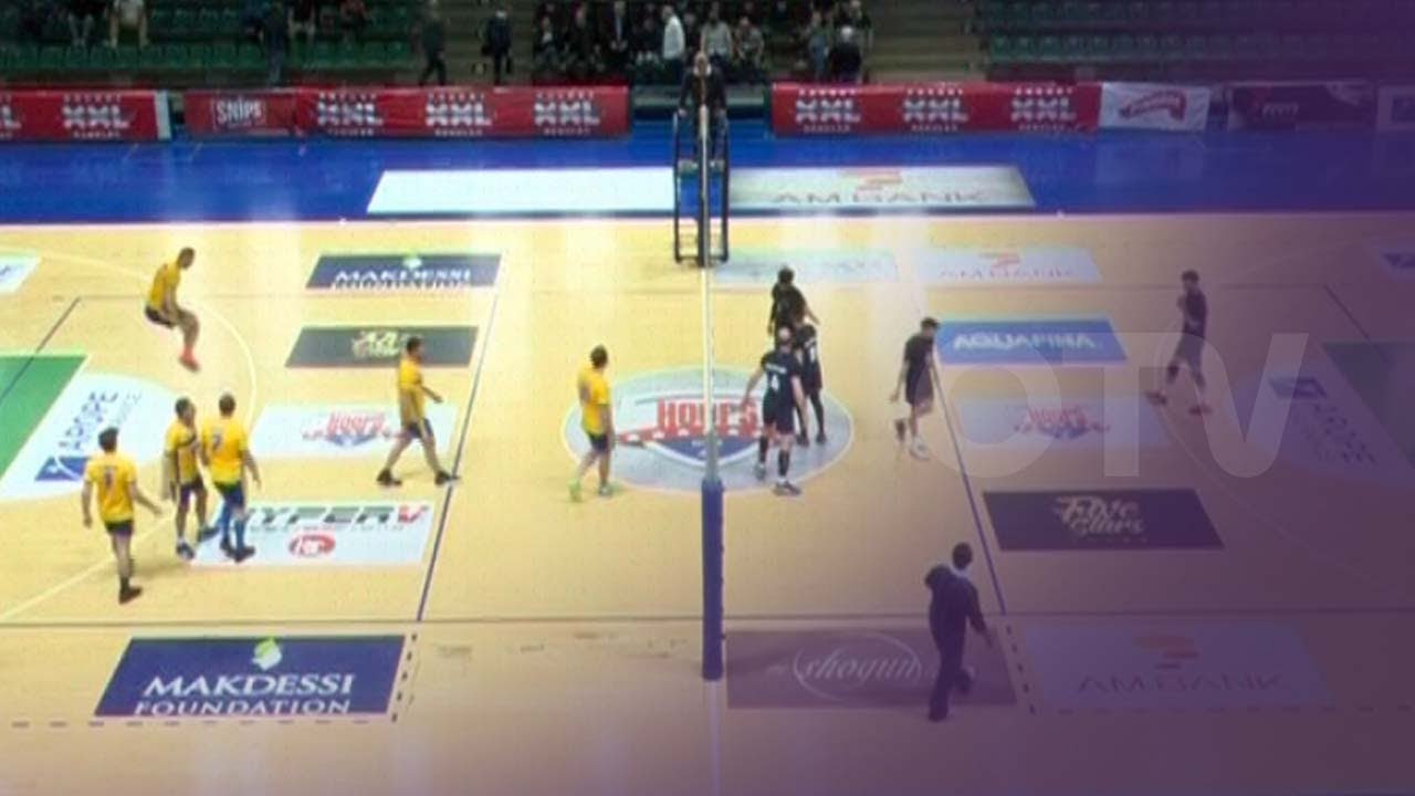 Lebanese volleyball championship semi final Bouchrieh vs Kalamoun game 1