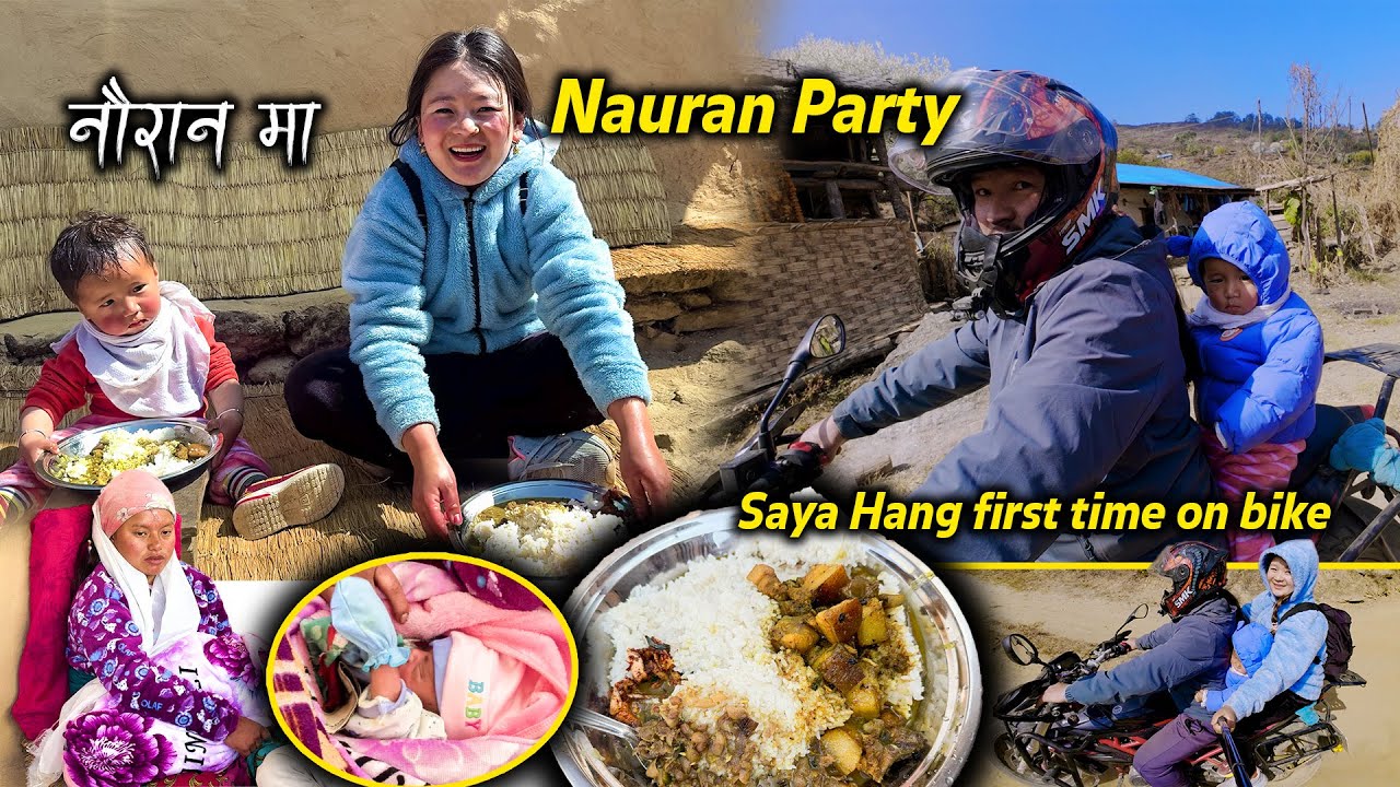 We are going to the Nauran party with Saya Hang Rai | New Baby's Cultural Work Nauran | Village Vlog