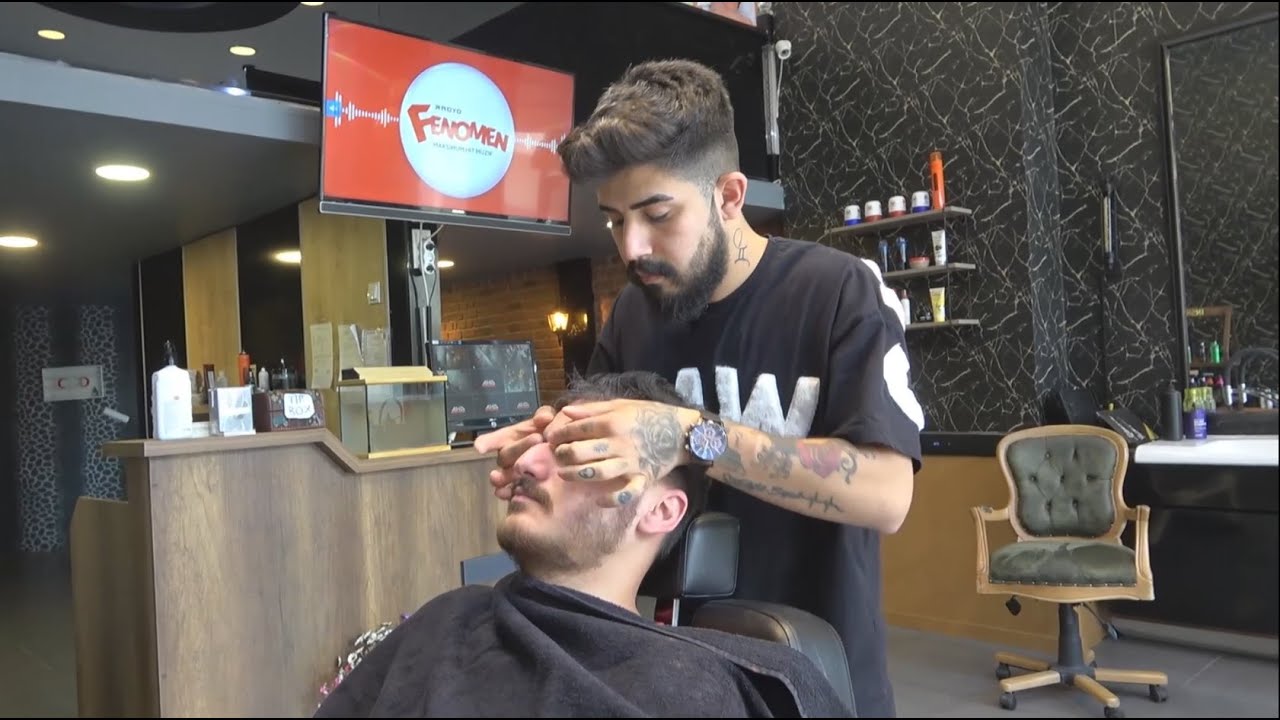 ASMR Turkish Barber Face, Head and Body Massage