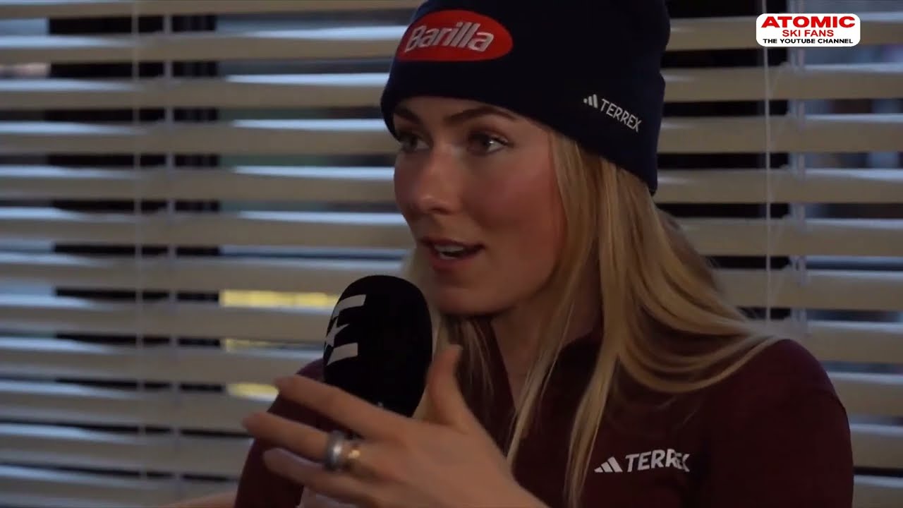 Saalbach Speed weekend - Mikaela Shiffrin interviewed by Tina Maze, March 23, 2024