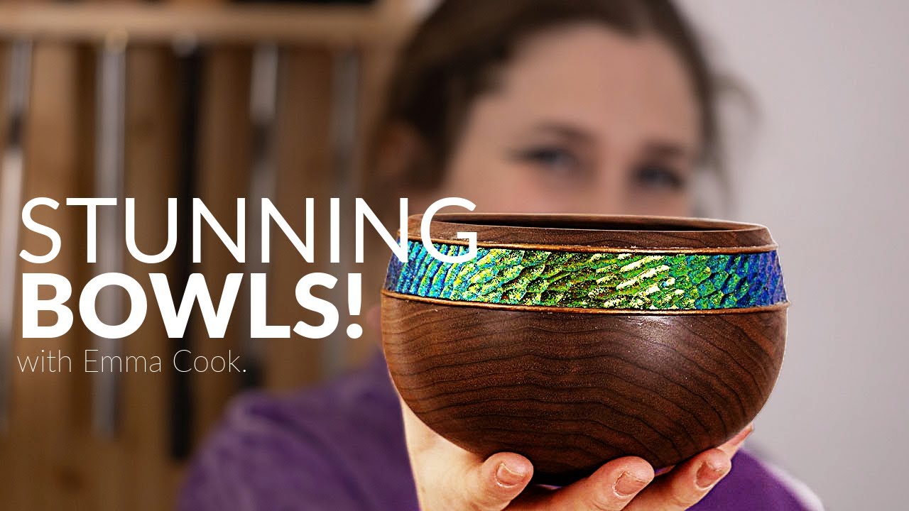 Turning incredible bowls with a colourful finish - feat. Emma Cook.