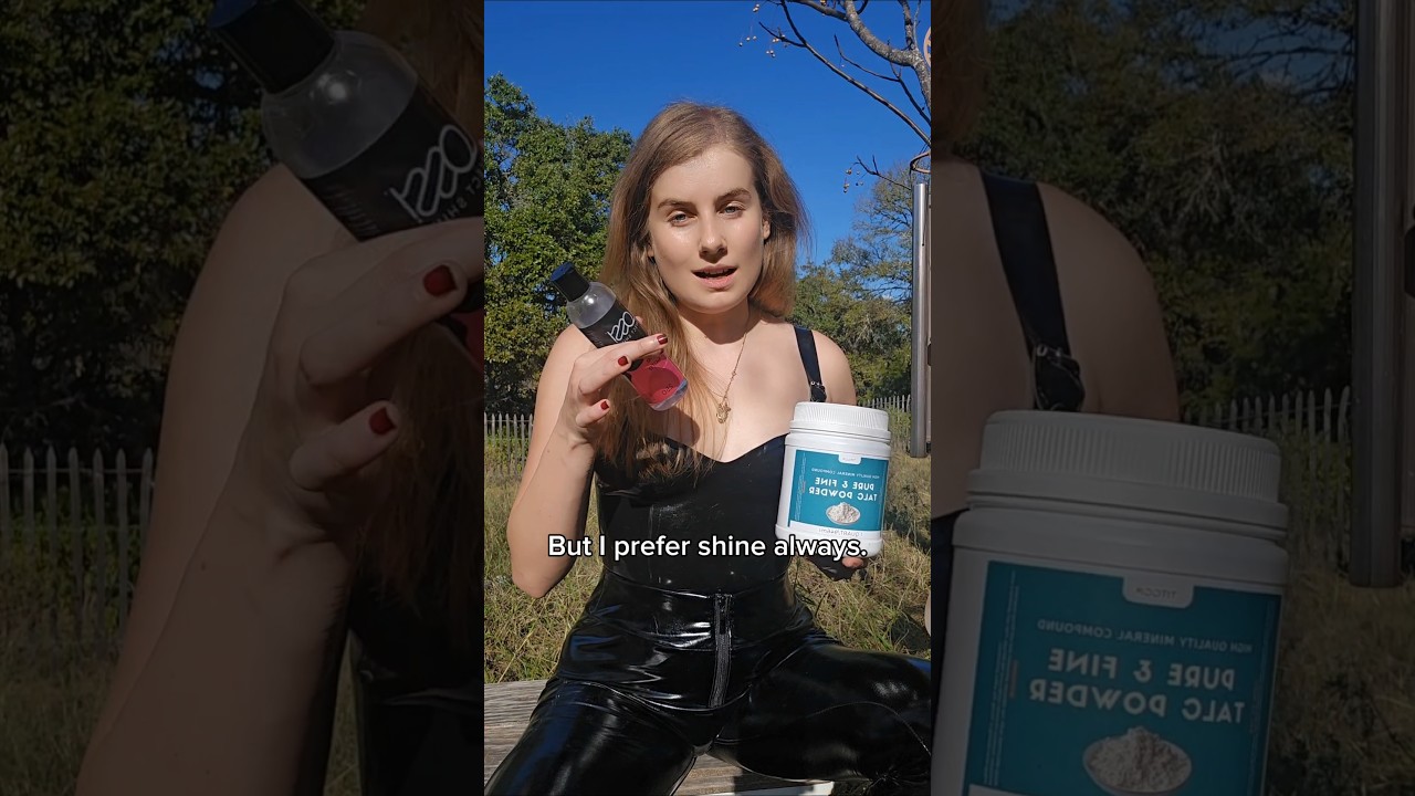 The constant latex battle, Shine vs Talc 🖤