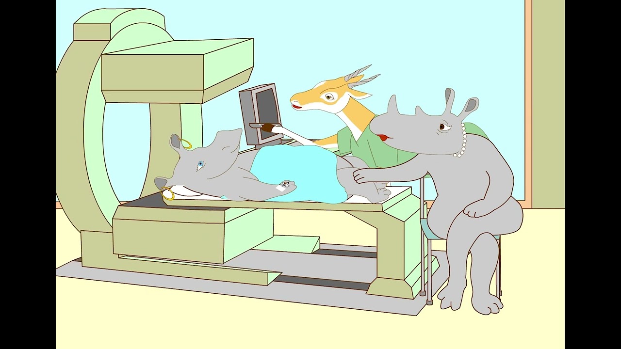 Nelly blir undersökt med gammakamera