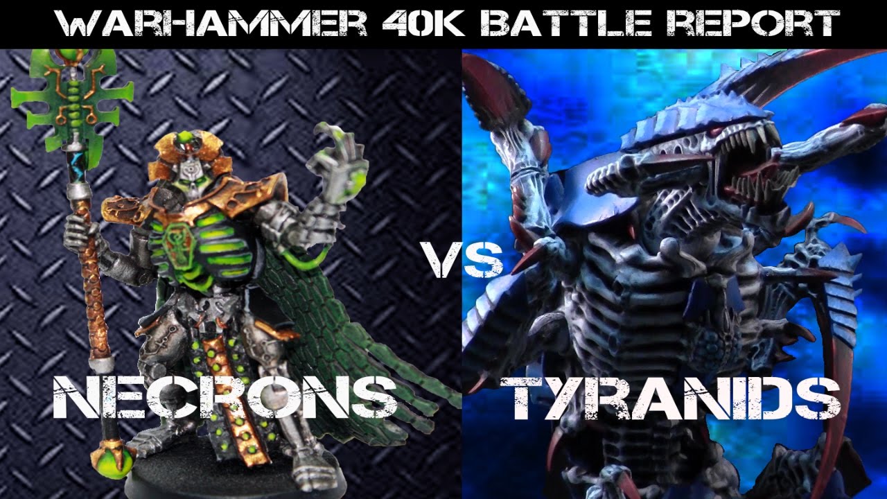 New Necrons vs Tyranids Warhammer 40K Battle Report - Jay Knight BatRep 40 Part 1/2