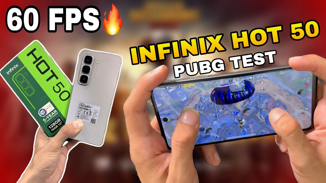 Infinix Hot 50 PUBG Test 2025 | Smooth + Extreme Graphics Gameplay ⚡🔥