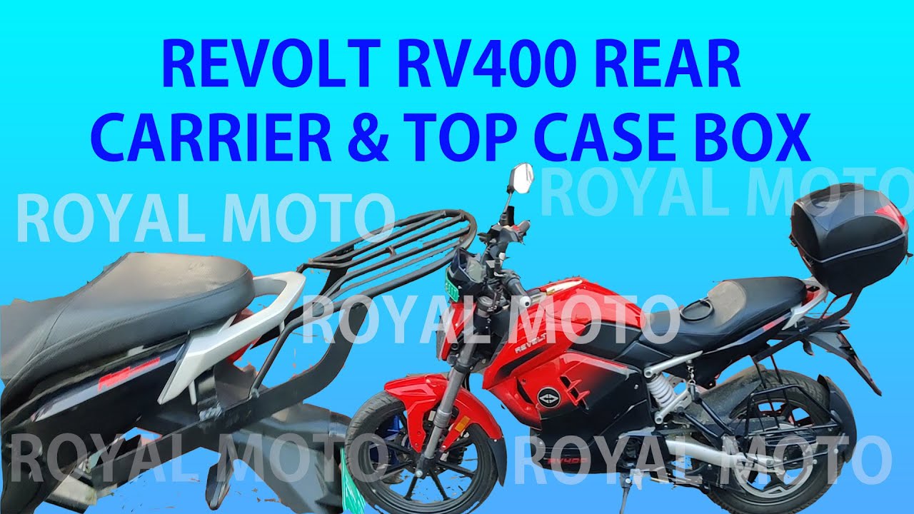 REVOLT RV400 REAR CARRIER AND TOP CASE BOX FIXING