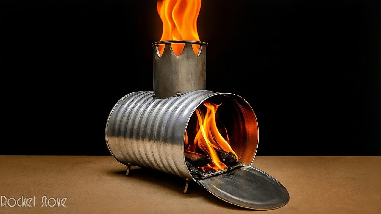Millions of People Don’t Know This 😱 DIY Tin Can Rocket Stove