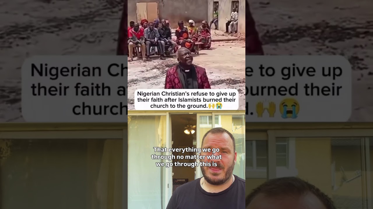 Nigerian Church burnt down , members still worship God