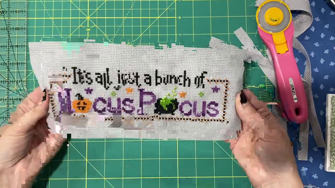 How to finish a cross stitch
