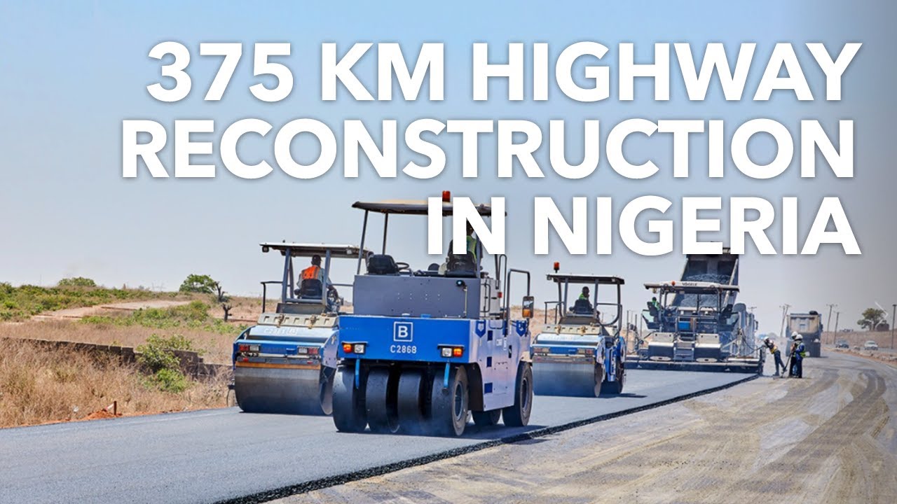 Road construction in Nigeria: German machines expand the A2 Highway