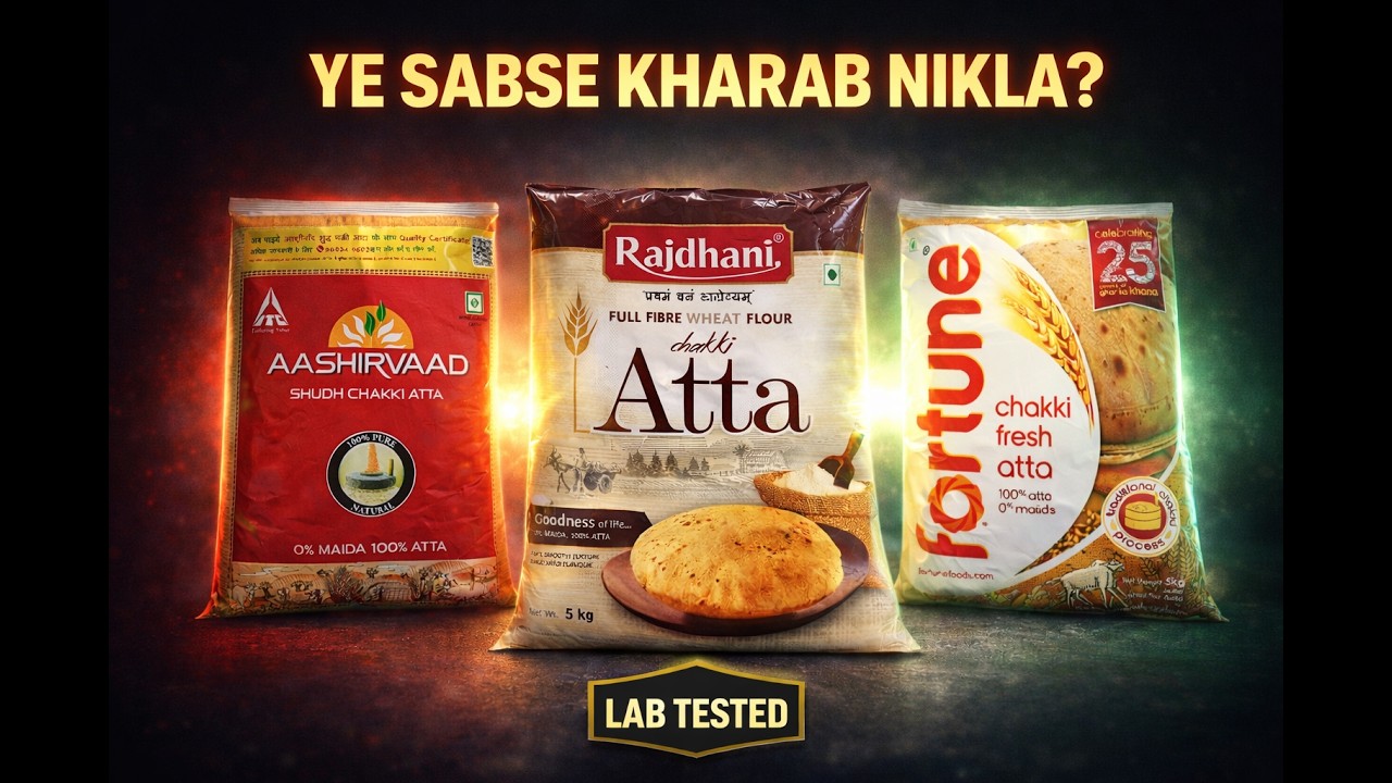 Lab Tested Atta Comparison | Aashirvaad vs Pillsbury vs Fortune vs Shakti Bhog vs Rajdhani