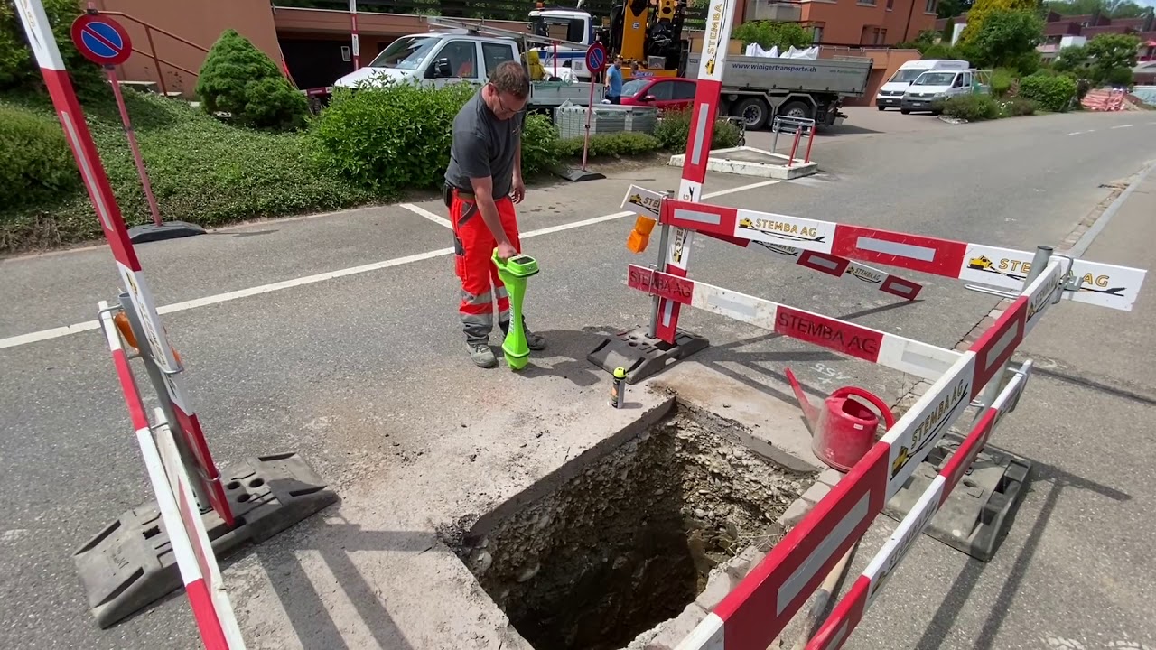 Hausanschluss im Pressverfahren aus einer Grube