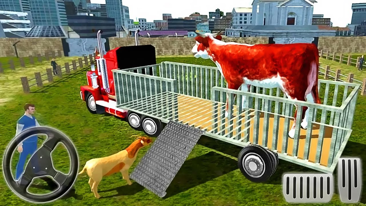 Real Tractor Farm Animal Truck Driving Transport Simulator - Android GamePlay #2