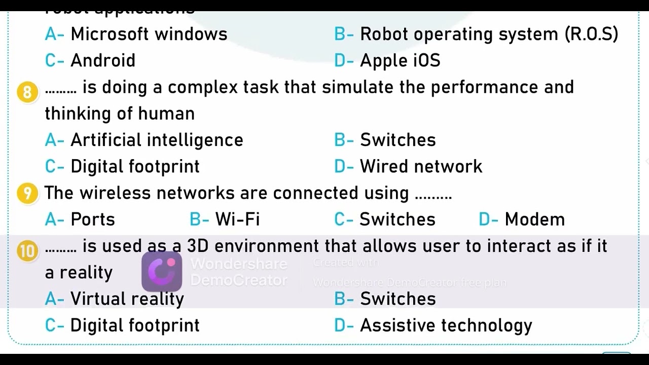 مراجعة شاملة علي منهج ICT الصف السادس الترم الاول ٢٠٢٦ _ final revision _ict grade 6 _ الجزء الاول 