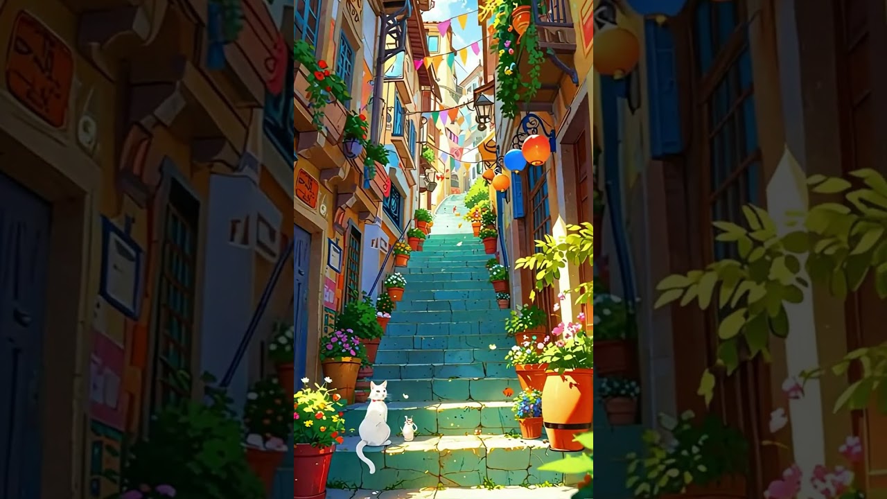 Whimsical Fantasy Village Market 🎪✨ | Bright, Colorful Fairytale World