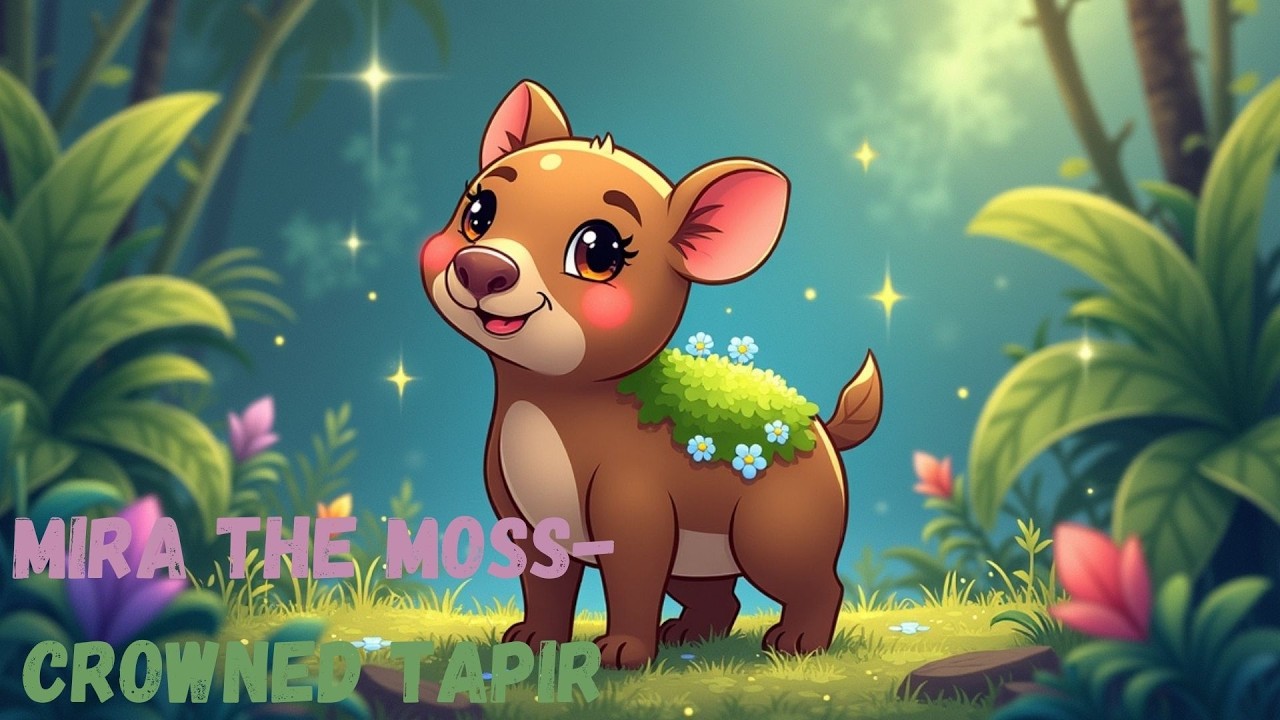 Mira the Moss-Crowned Tapir | easy english short story | bedtime stories for kids