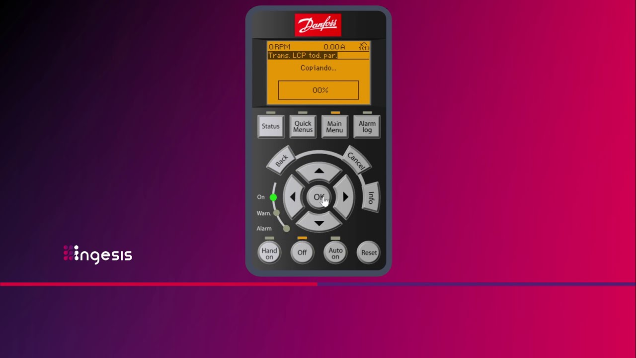 02 . Danfoss . Copia y volcado de parámetros en convertidores de frecuencia