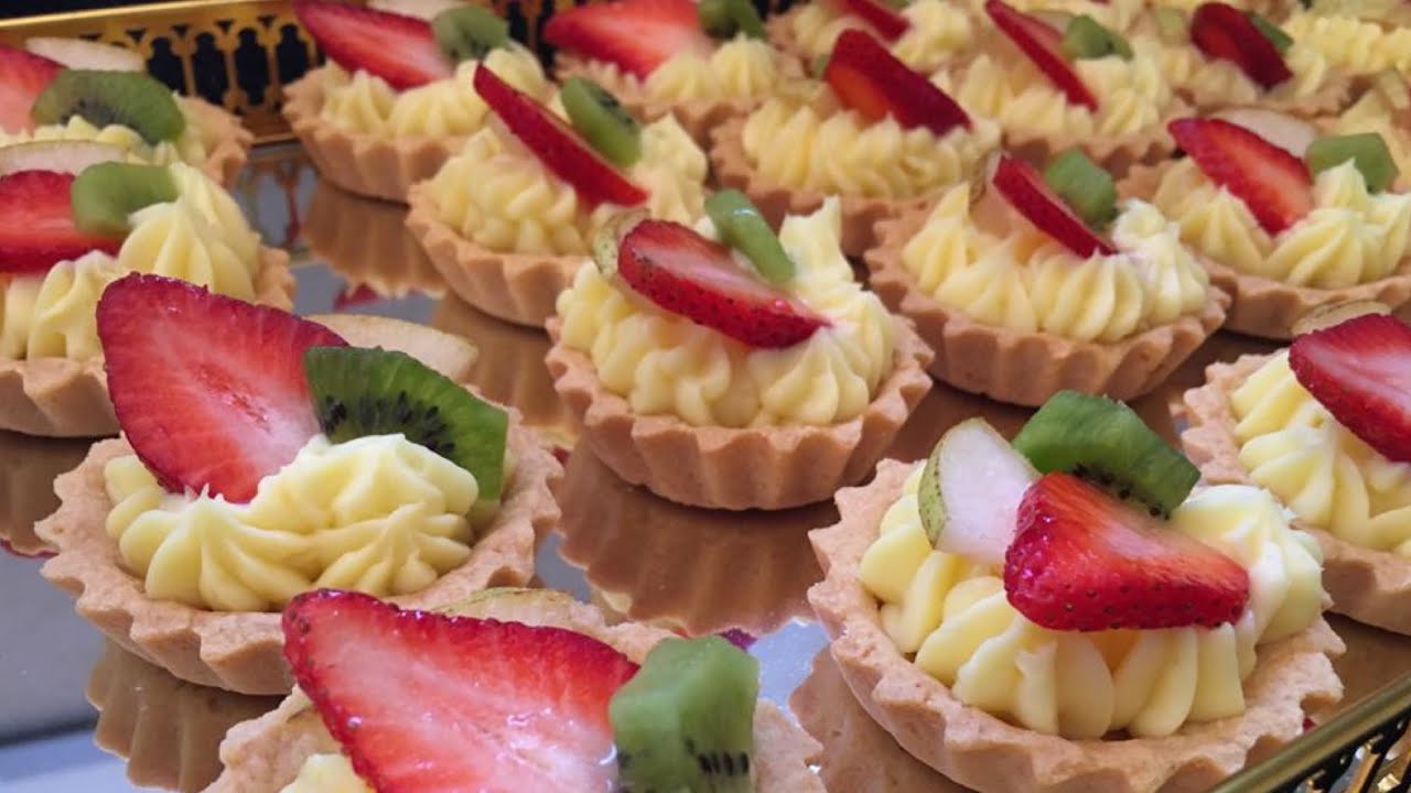 تارتوليت 💕بكريمة لذيذة😍وخفيفة وعجينة هشة ومقرمشة 👌