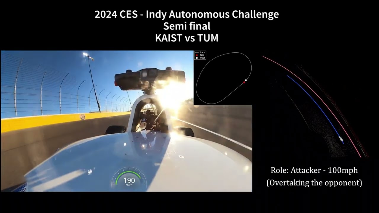 2024 CES - Indy Autonomous Challenge Semi final (KAIST vs TUM)