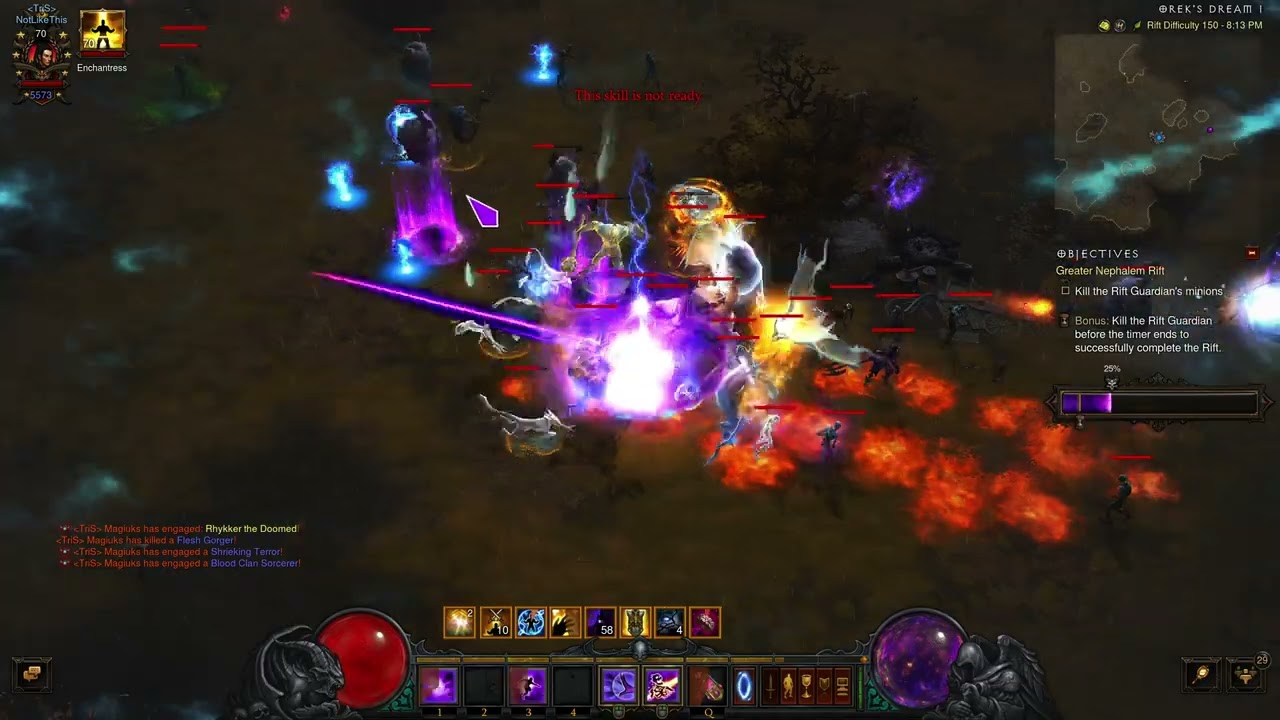 [Diablo 3] Season 33 GR 150 3:49 Wizard LOD Meteor solo rank 1 EU