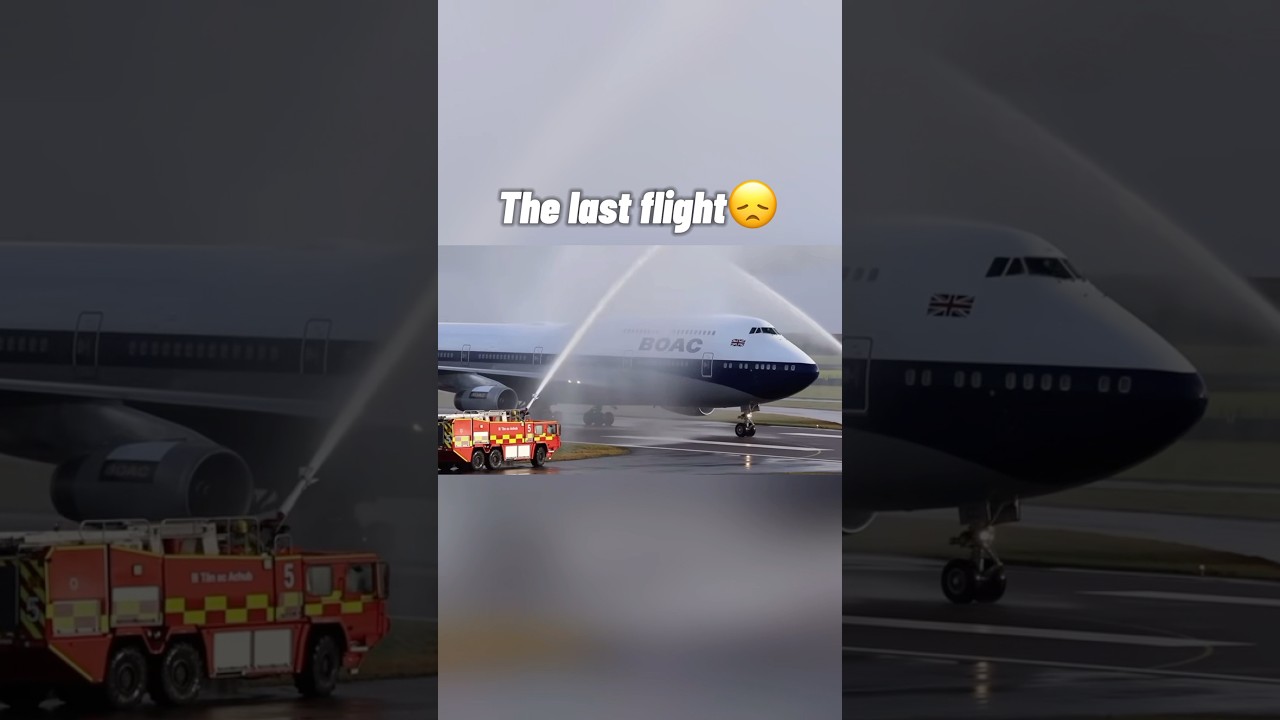 The first British Airways 747 flight vs the last😔 #fyp #fypシ゚viral #747 #sad #trending #aviation