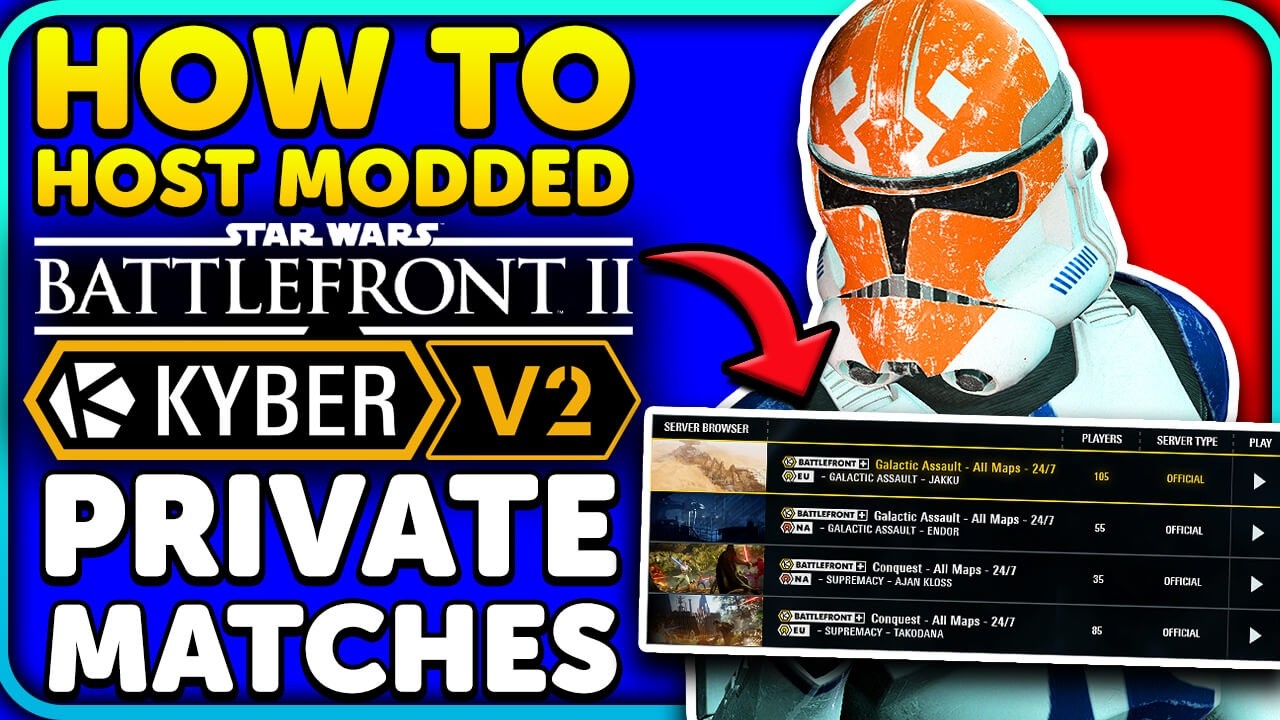 Как создавать модифицированные приватные матчи в Star Wars Battlefront 2 (Kyber V2)