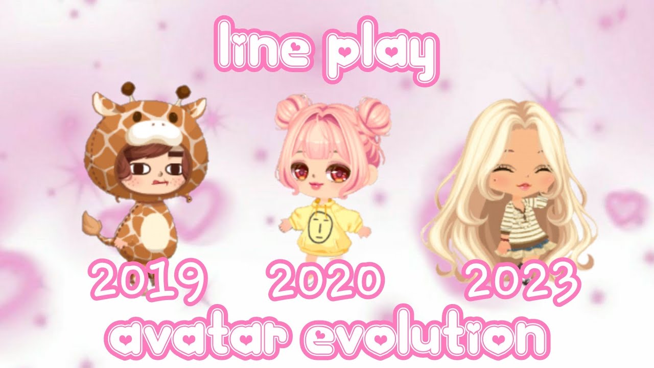 my line play avatar evolution (2019-2023) | joyful jessi
