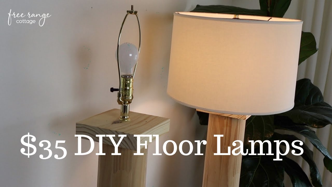 Thrift Flip: DIY Floor Lamps/Save money on home decor!