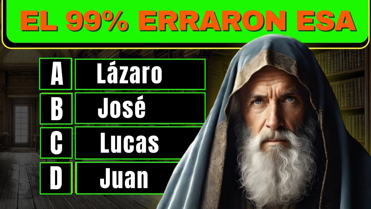 14 PREGUNTAS BIBLICAS DE NIVEL MEDIO/  Reto biblico divertido